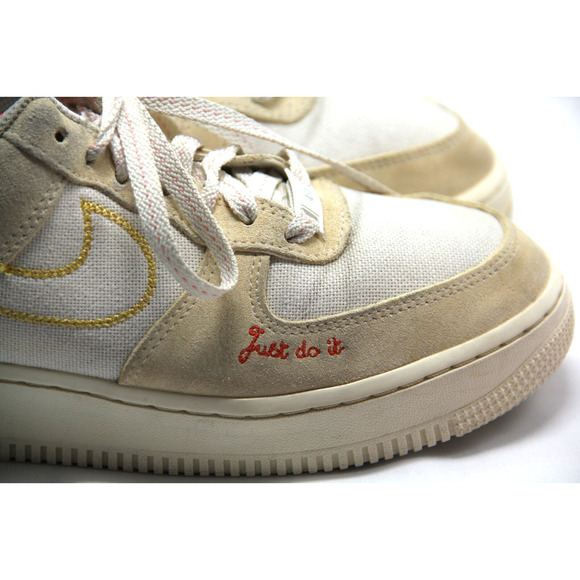 Nike Air Force 1 Low Peace Shoes Women’s Size 7.5 History White Suede Sneakers - Picture 3 of 9